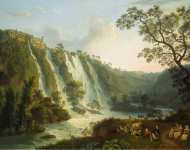 Hackert Jakob Philipp Villa of Maecenas and the Waterfalls at Tivoli  - Hermitage